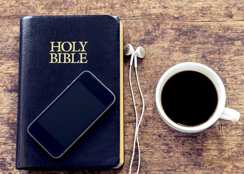BIBLE ON PHONE
